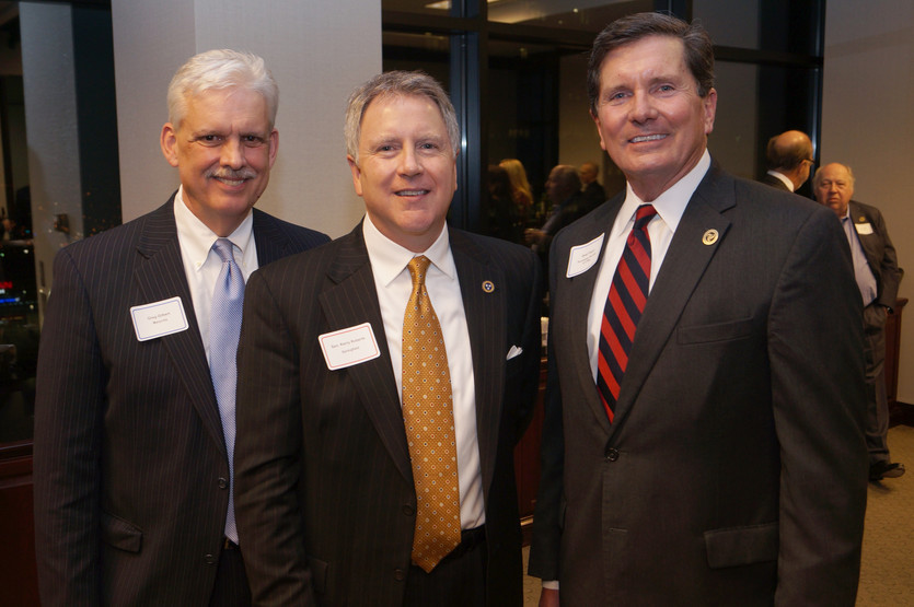 Legislation Committee Chair Greg Gilbert,  Senator Kerry Roberts and Brad Floyd