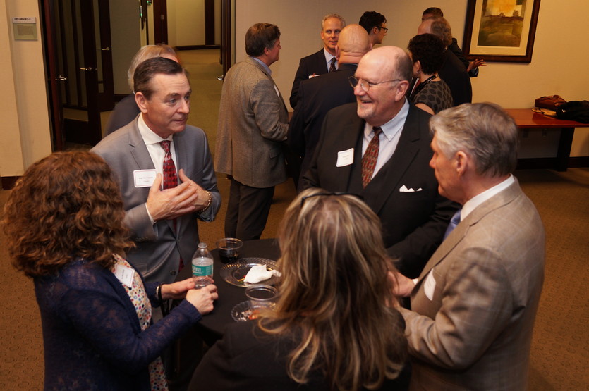 Speaker Glen Casada visiting with Royce Rhea and Mack Browder